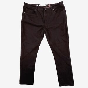 Artful Rebel Mens Jeans 36x30 Black Tapered Stretch Minimalist Modern Streetwear